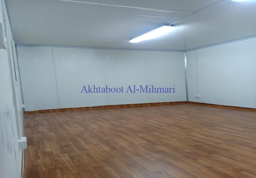 modular portable cabin interior cleane and neat being used as a construction site office: in ssaudi arabia